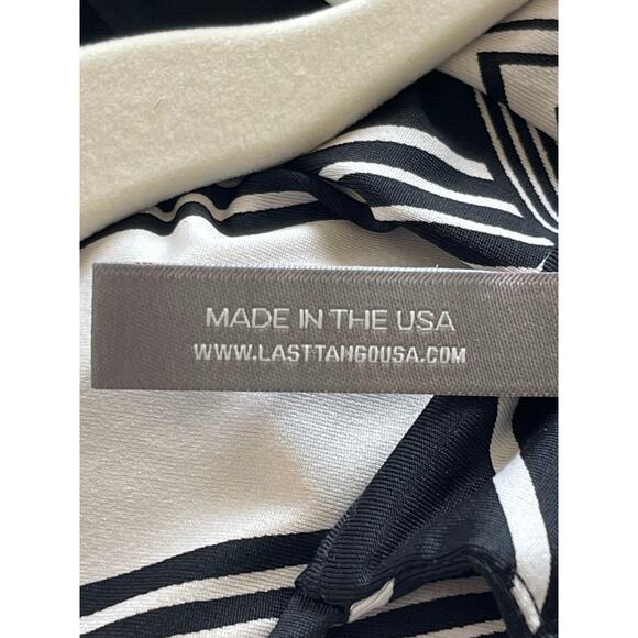 Woman’s Last Tango Tunic Sleeveless Black White Medium - Picture 9 of 9